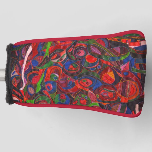 Rote Kreise Golf Headcover (Vorderseite)