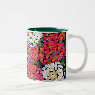 Rote Kristall-Blüten Zweifarbige Tasse