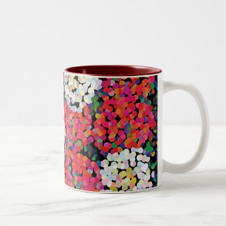 Rote Kristall-Blüten Zweifarbige Tasse