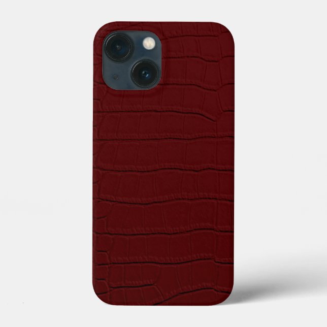 rote Krokodil-Hautfarbe Case-Mate iPhone Hülle (Rückseite)