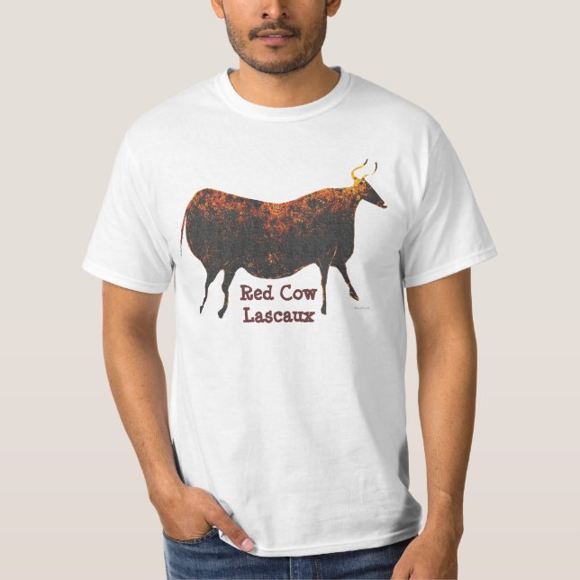 Rote Kuh von Lascaux T-Shirt (Vorderseite)