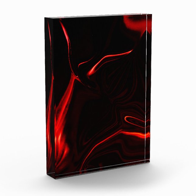 Rote Kurven oder Abrundung im dunkelroten Hintergr Fotoblock (Links)