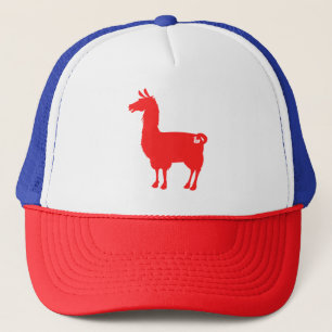 Rote Lama-Kappe Truckerkappe