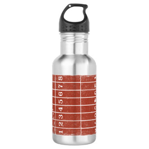 Rote laufende Bahn beunruhigte Art-Wasser-Flasche Edelstahlflasche
