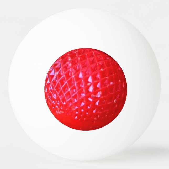 Rote LED-Weihnachtsglühlampe Tischtennisball (Vorderseite)