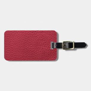 Rote lederne Beschaffenheit Gepäckanhänger