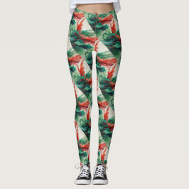 Rote Leggings