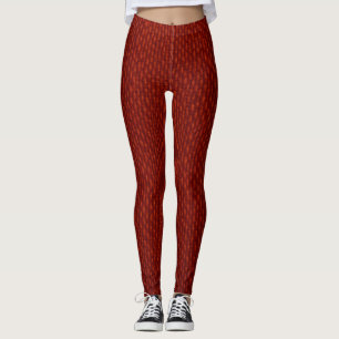 Rote Leggings - kühl, komfortabel und stilvoll