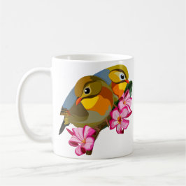 ROTE LEIOTHRIX-VÖGEL KAFFEETASSE