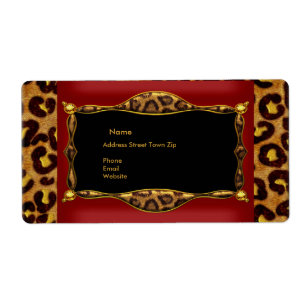 Rote Leopard Schwarz Gold Label Adresse