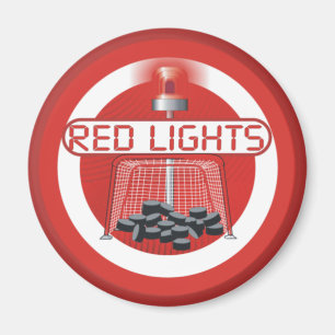 Rote Lichter Magnet