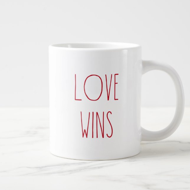 Rote Liebe gewinnt Spezial-Tasse Jumbo-Tasse (Rechts)
