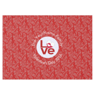 Rote LIEBE Grönland Personalisiert Tischdecke