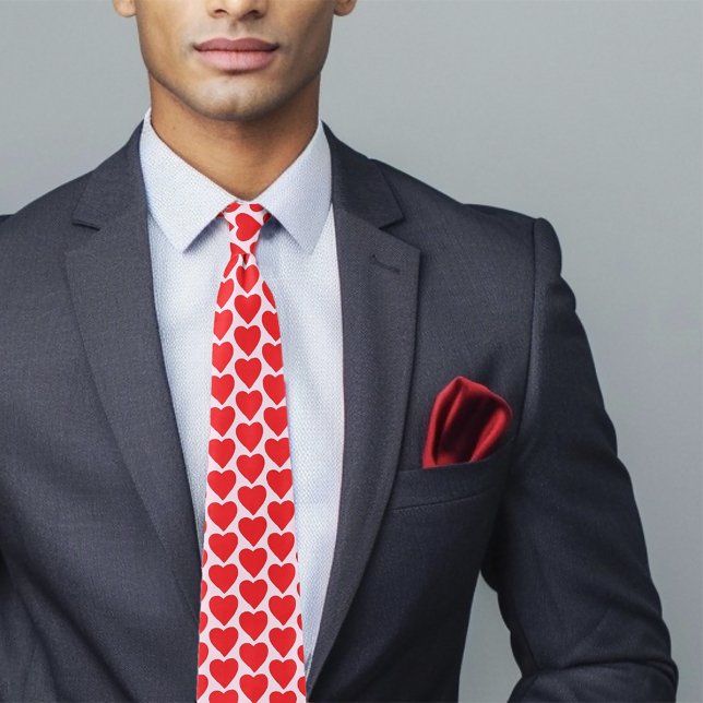 Rote Liebe Herz Krawatte (Von Creator hochgeladen)