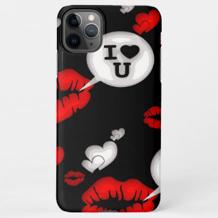Rote Liebe Herz und Lippen iPhone 11Pro Max Hülle