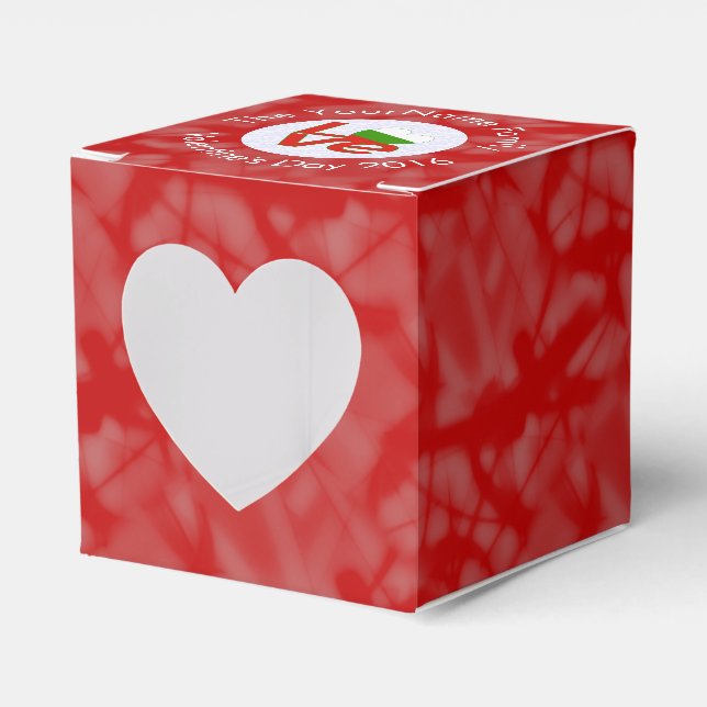 Rote LIEBE in Bulgarien Personalisiert Geschenkschachtel (Vorderseite)