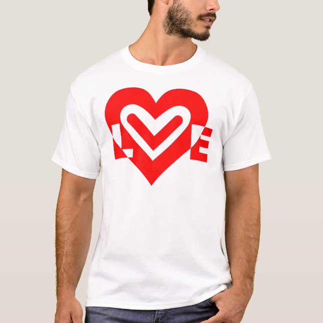 Rote Liebe T-Shirt (Vorderseite)