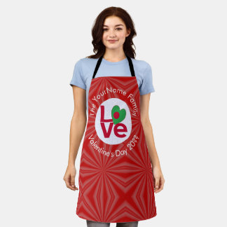 Rote LIEBE von Bangladesch Personalisiert Schürze