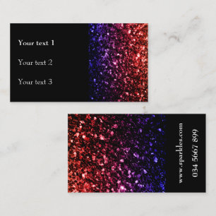 Rote lila Imitate glänzen Glitzer Glitzern und sch Visitenkarte