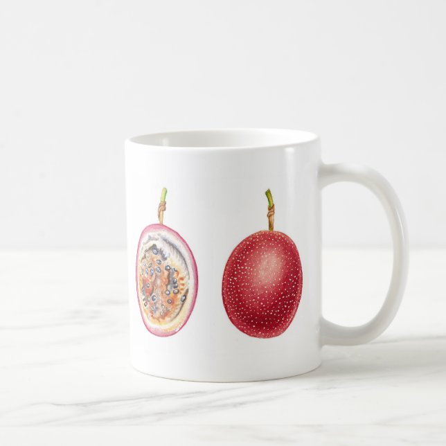 Rote Lilikoi Passionsfrucht Kaffeetasse (Rechts)