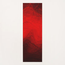 Rote lineare Waves - Yoga Mat