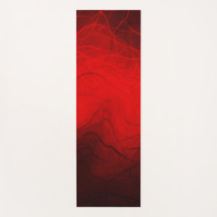 Rote lineare Waves - Yoga Mat Yogamatte