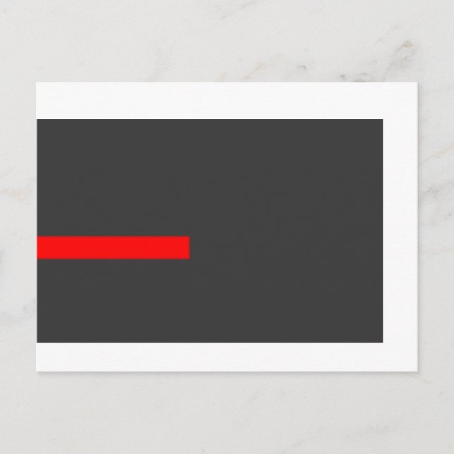 rote Linie Postkarte (Vorderseite)