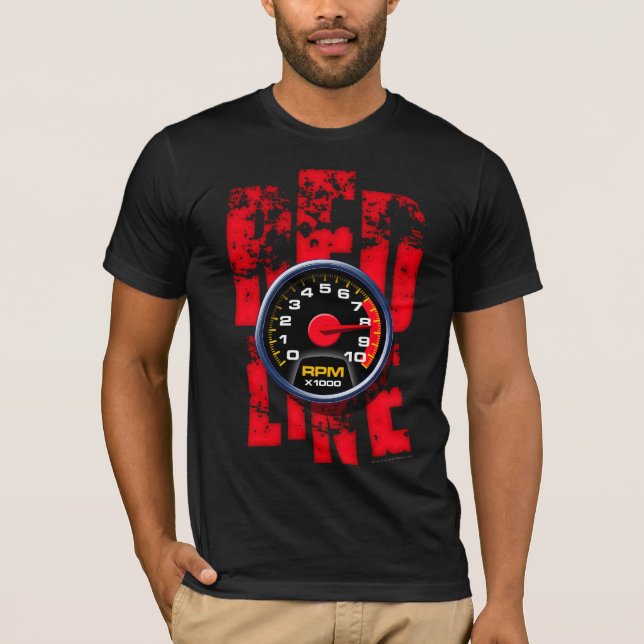 Rote Linie T - Shirt (Vorderseite)
