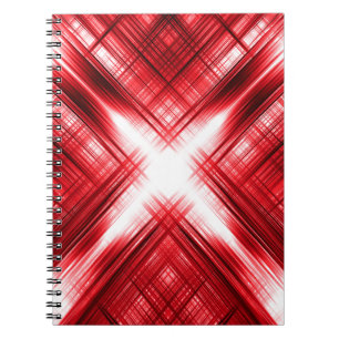 Rote Linien Notizblock