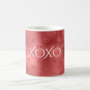 Rote Lippen Küsse XOXO Kaffeetasse