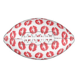 Rote Lippen, Lippenmuster, Roter Lippenstift, Kuss Football