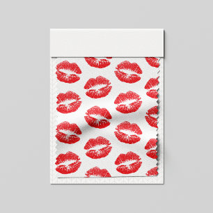 Rote Lippen, Lippenmuster, Roter Lippenstift, Kuss Stoff