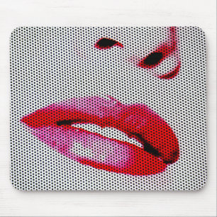 Rote Lippen Mousepad