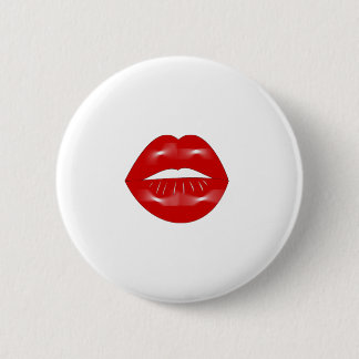 Rote Lippen, roter Lippenstift Button