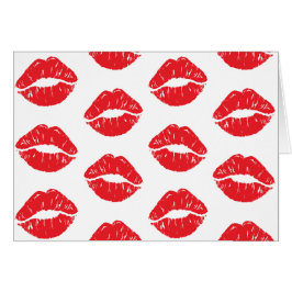 Rote Lippen, roter Lippenstift, Kuss, Lippenmuster