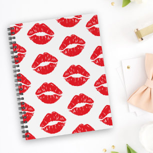 Rote Lippen, roter Lippenstift, Kuss, Lippenmuster Planer