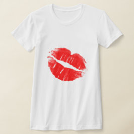 Rote Lippen T - Shirt