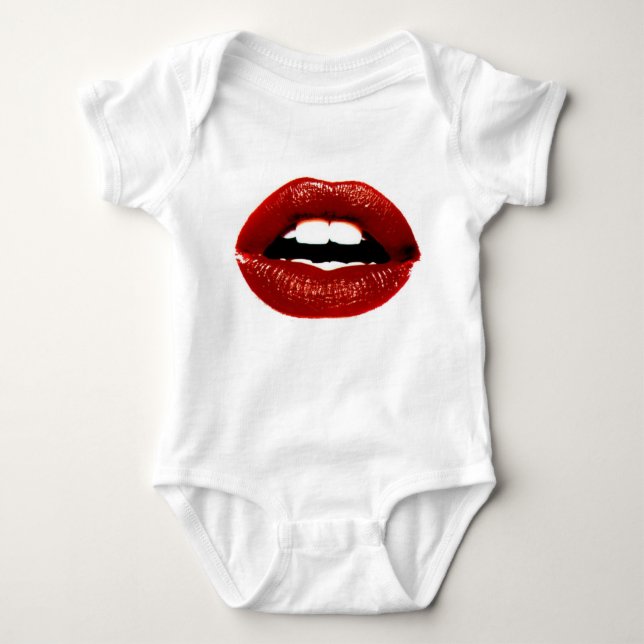 rote Lippen T-Shirt (Vorderseite)