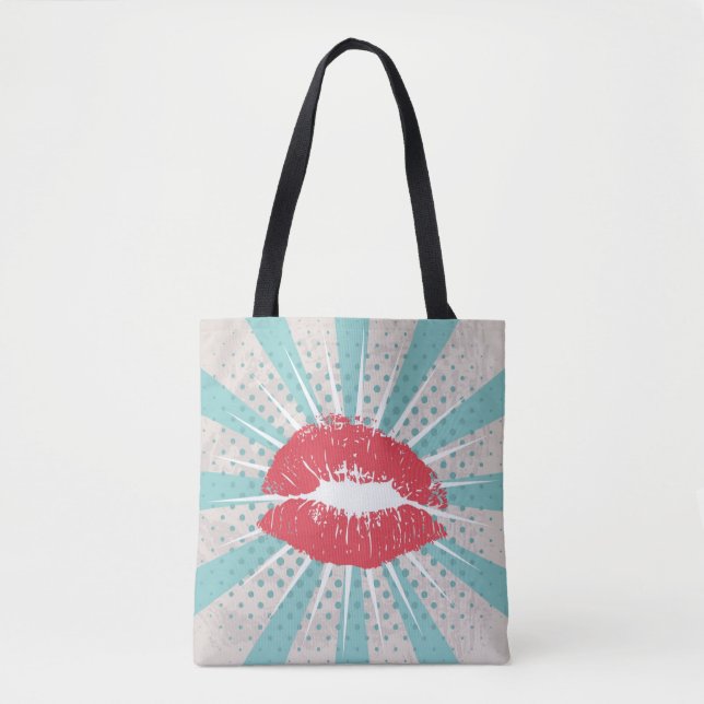 Rote Lippen Tasche (Vorderseite)