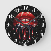 Rote Lippen Tropfen Glitzer Glam Sparkle Geburtsta