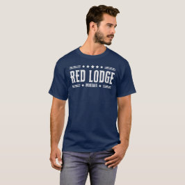 ROTE LODGE MONTANA - Sterne & Streifen T-Shirt