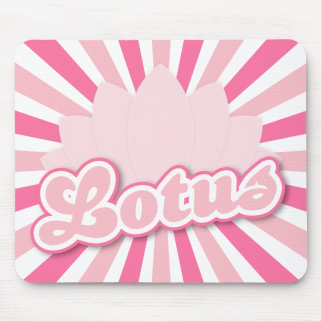 Rote Lotusblume Mousepad (Vorne)