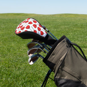 Rote Lutscher, Herz-Lutscher, Lutscher-Muster Golf Headcover