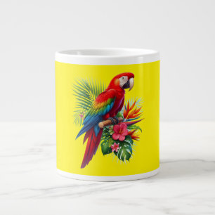 Rote Maca tropische Blüte Jumbo-Tasse