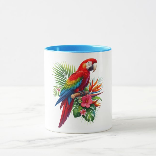 Rote Maca tropische Blüte Tasse (Zentrum)