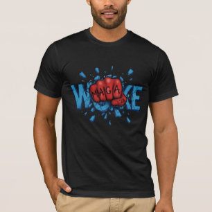 ROTE MAGA 28 FÄUSTE DURCHSCHLAGEN WOKE T-Shirt