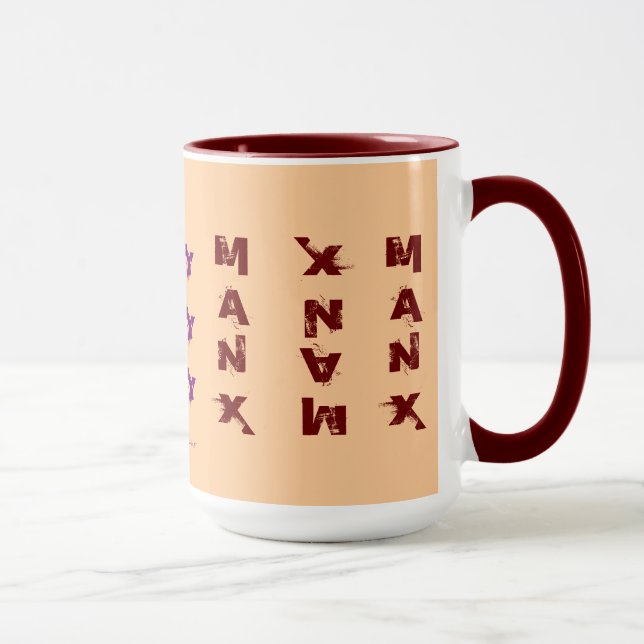 ROTE MANX CAT-KAFFEE-TASSE TASSE (Rechts)