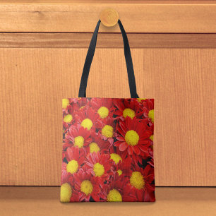 Rote Margeriten-Tasche Tasche