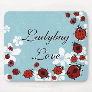 Rote Marienkäfer Mousepad