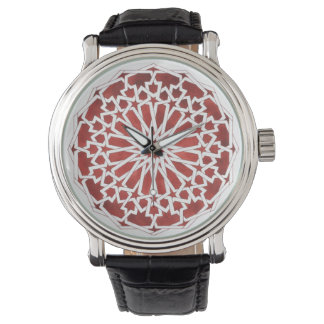Rote marokkanische Mosaike ALCAZAR Armbanduhr
